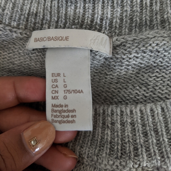 H&M Grey Cable Knit Sweater - Picture 4 of 4
